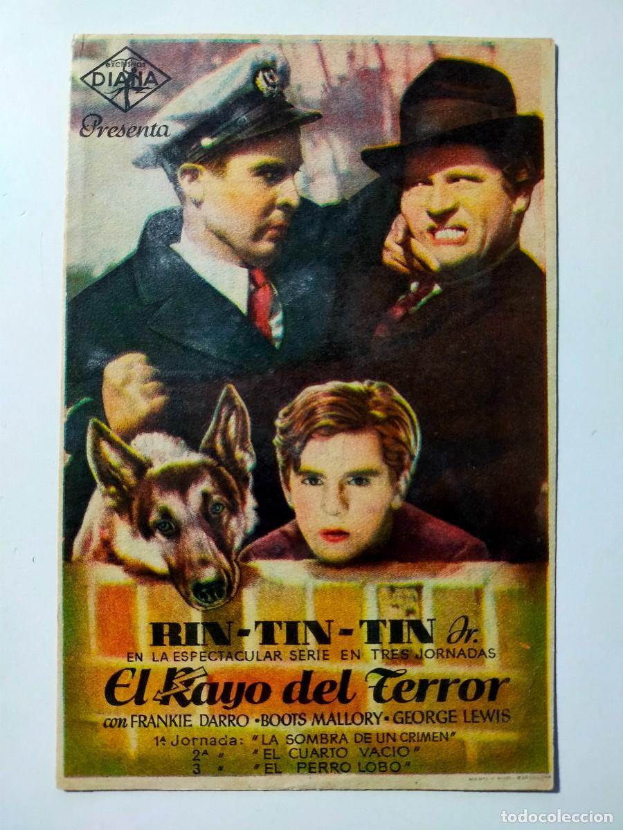  Flyers Publicitaires de films Anciens: PROGRAMA SENCILLO ORIG: EL RAYO DEL TERROR Frankie Darro, Boots Mallory - Cine SANTO DOMINGO (Jerez)