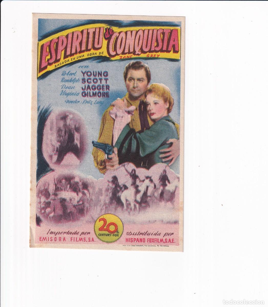 Cine: ESPIRITU DE CONQUISTA .- ROBERT YOUNG