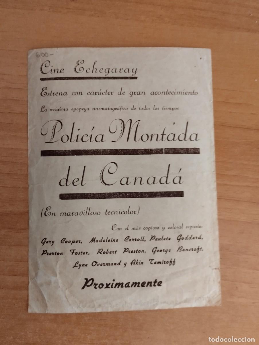 Cine: W-- PROGRAMA DE CINE -- POLIC&Iacute;A MONTADA DEL CANAD&Aacute; -ct - Foto 2