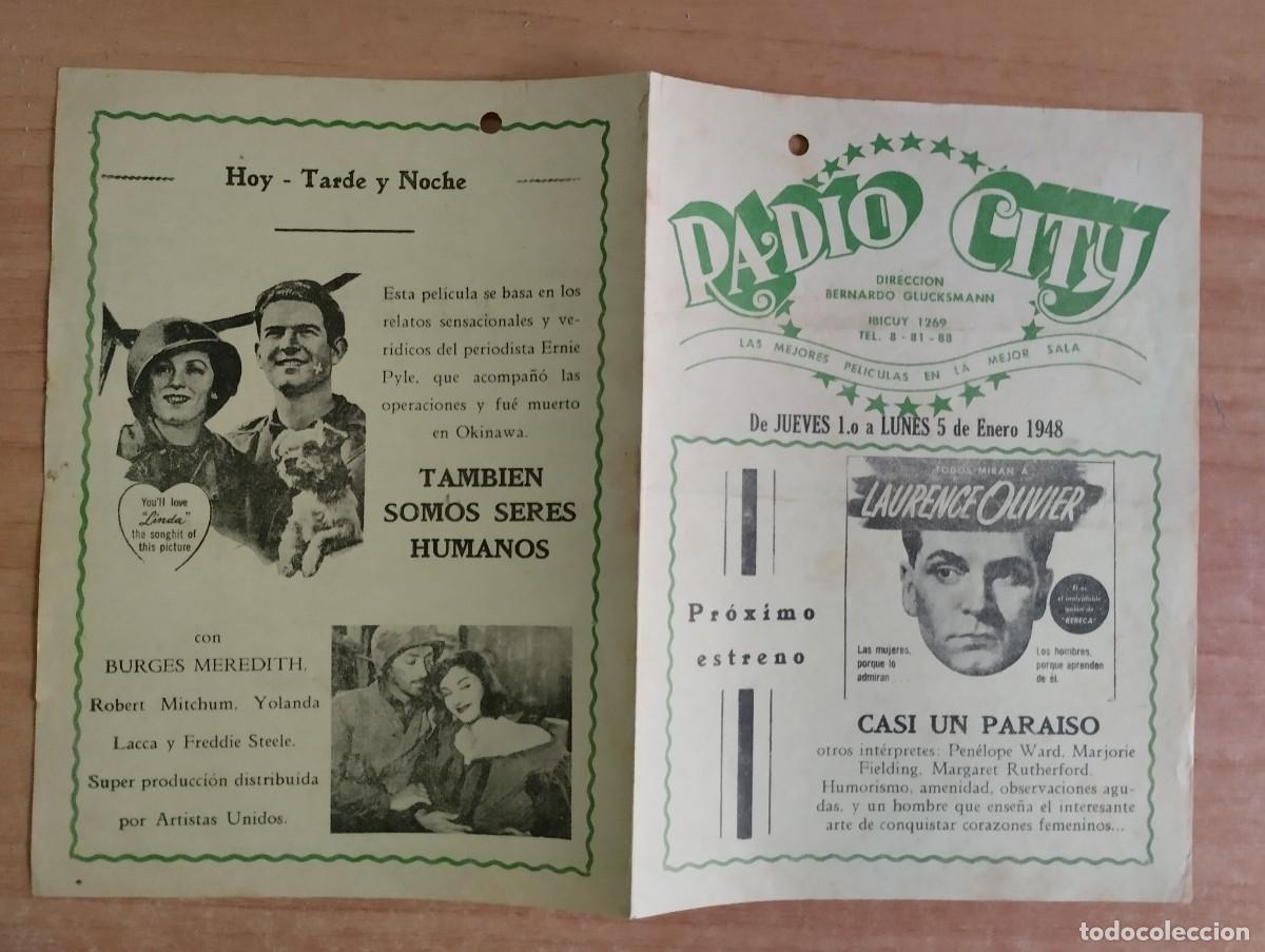 Cine: W-- PROGRAMA DE CINE URUGUAY -CASI UN PARAISO - Foto 2