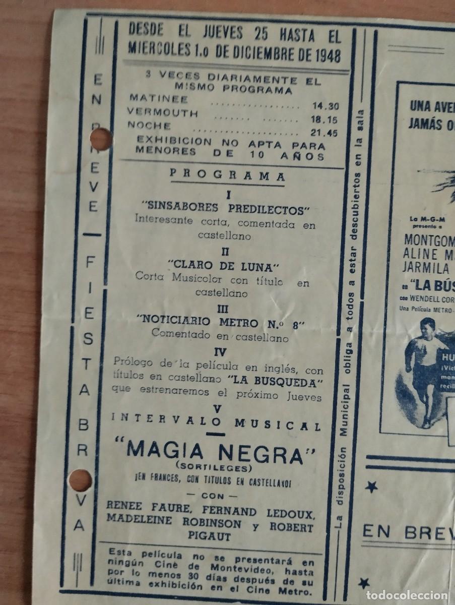 Cine: W-- PROGRAMA DE CINE SUDAMERICANO - LA BUSQUEDA - Foto 2