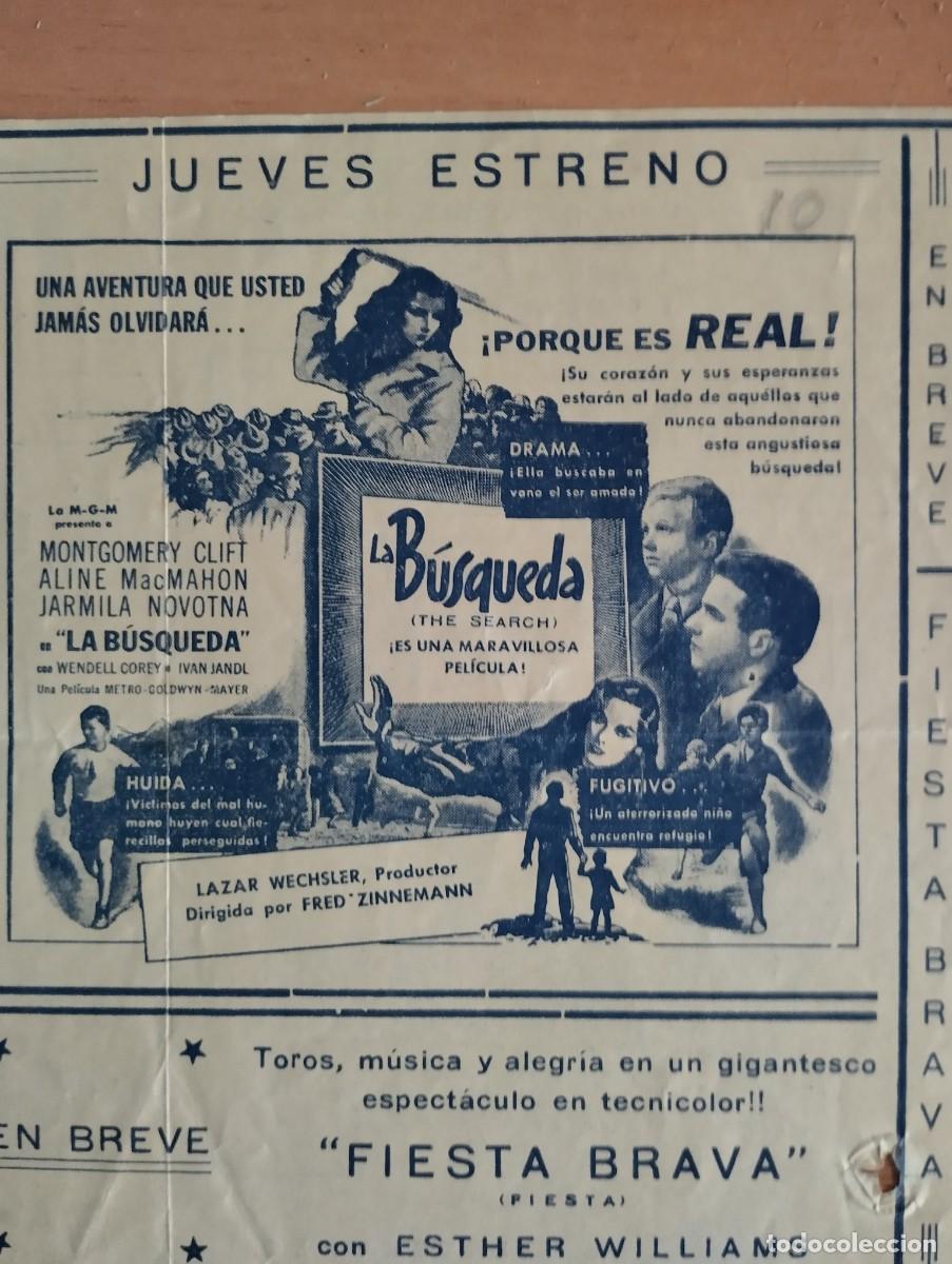 Cine: W-- PROGRAMA DE CINE SUDAMERICANO - LA BUSQUEDA - Foto 3