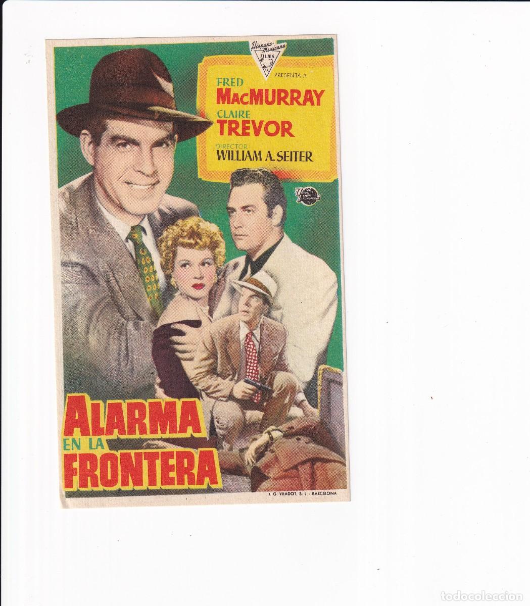 Cine: ALARMA EN LA FRONTERA .- FRED MacMURRAY - Foto 1