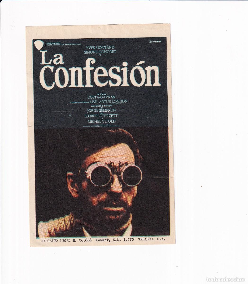 Cine: LA CONFESION .- YVES MONTANO - Foto 1