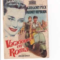 Cine: VACACIONES EN ROMA .- GREGORY PECK, AUDREY HEPBURN