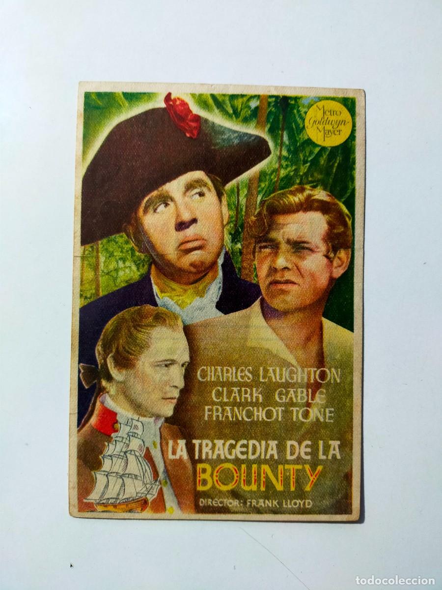 Kino: PROGRAMA SENCILLO ORIG: LA TRAGEDIA DE LA BOUNTY. Charles Laughton, Clark Gable - Cine ESPA&Ntilde;OL 1945