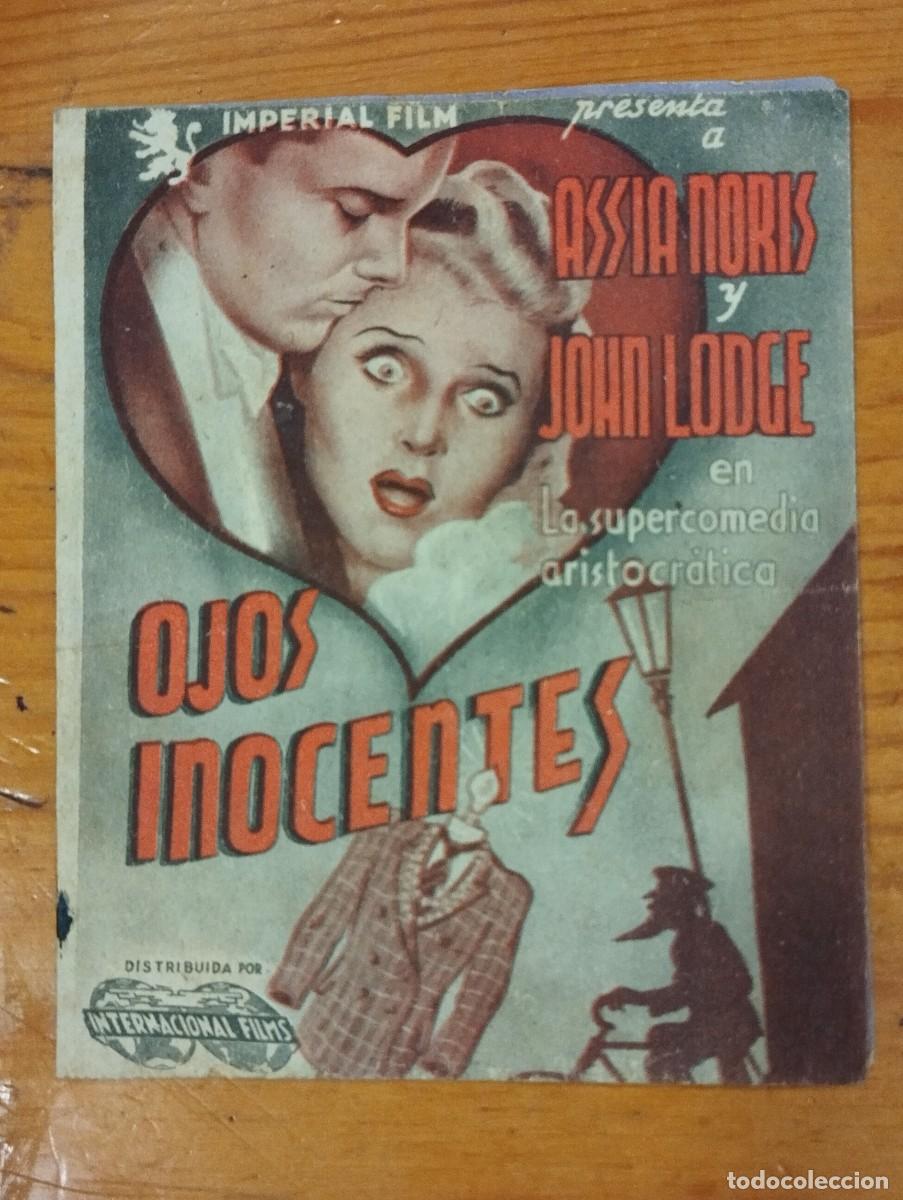Cine: OJOS INOCENTES - PROGRAMA DE CINE DOBLE. - Foto 1