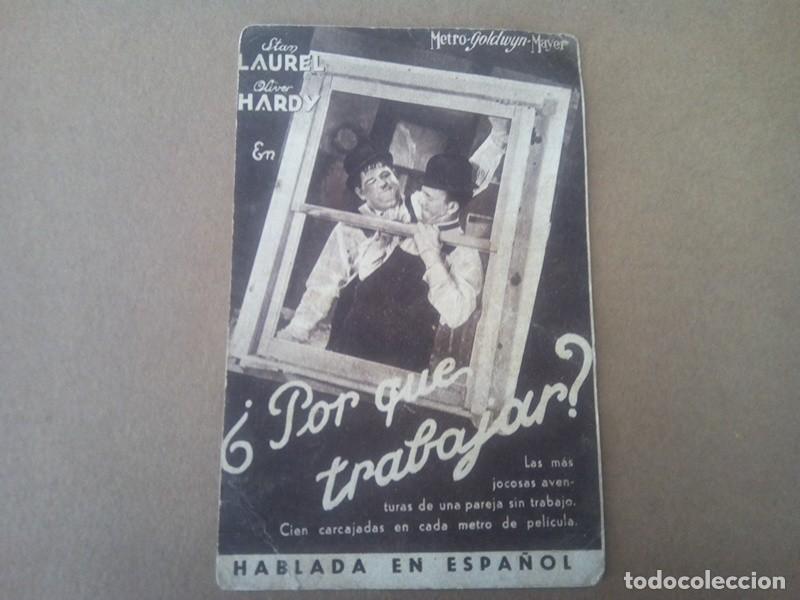 Cine: PROGRAMA DE MANO TIPO TARJETA - Foto 1
