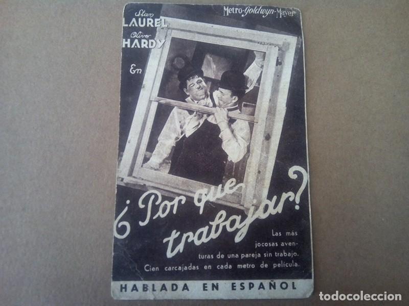 Cine: PROGRAMA DE MANO TIPO TARJETA - Foto 2