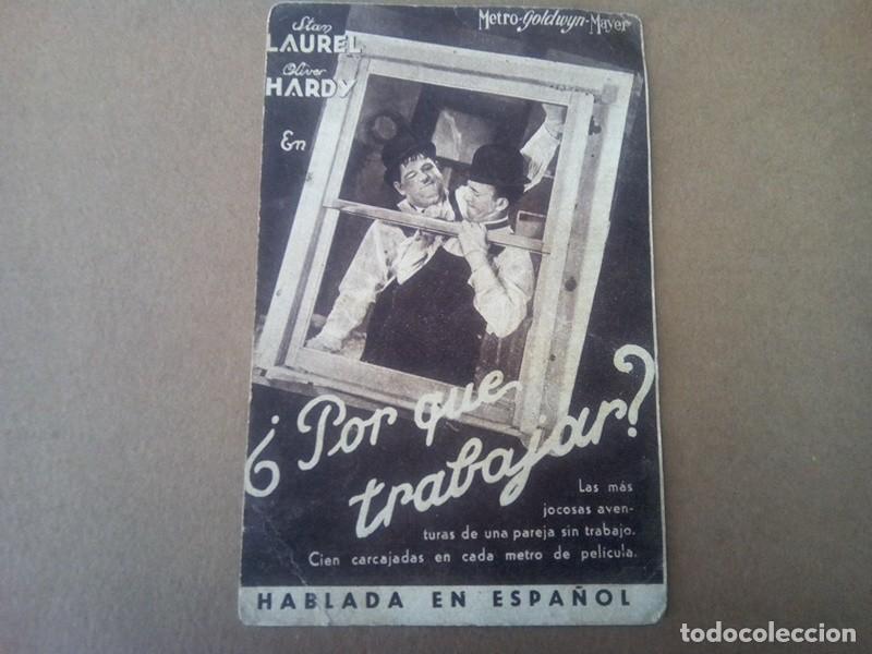 Cine: PROGRAMA DE MANO TIPO TARJETA - Foto 3