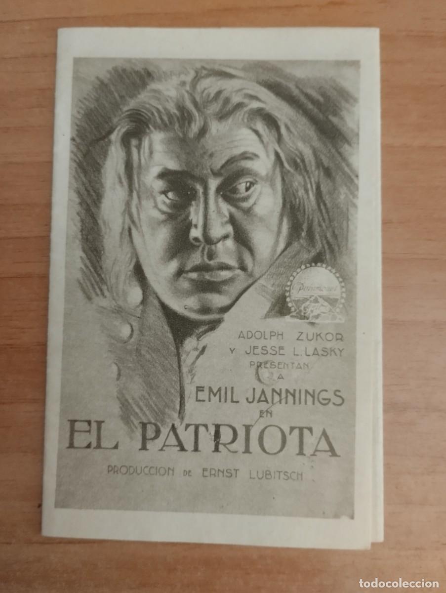Cine: W-- PROGRAMA DE CINE - EL PATRIOTA - Foto 1