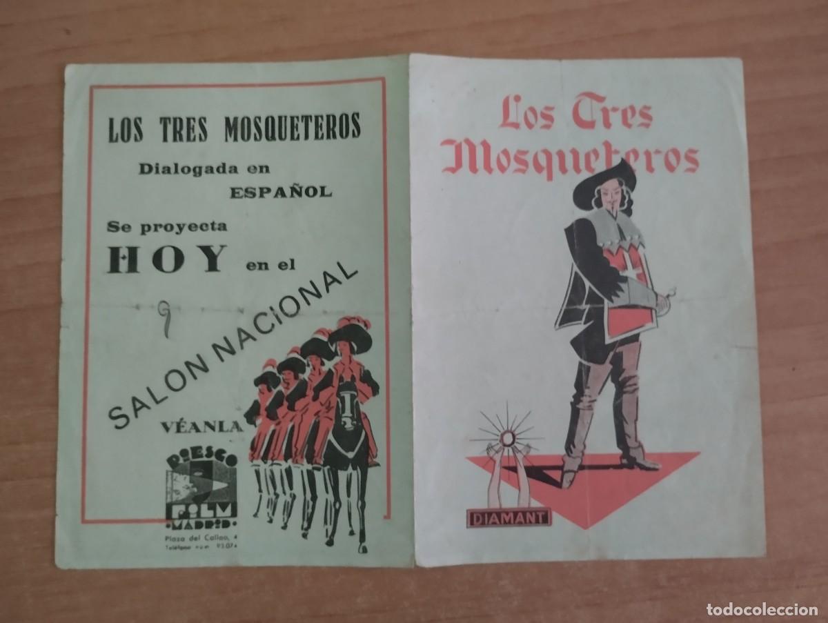 Cine: W-- PROGRAMA DE CINE - LOS TRES MOSQUETEROS - Foto 1