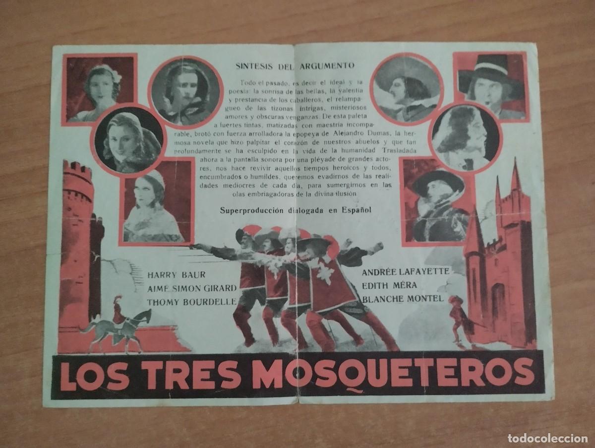 Cine: W-- PROGRAMA DE CINE - LOS TRES MOSQUETEROS - Foto 3