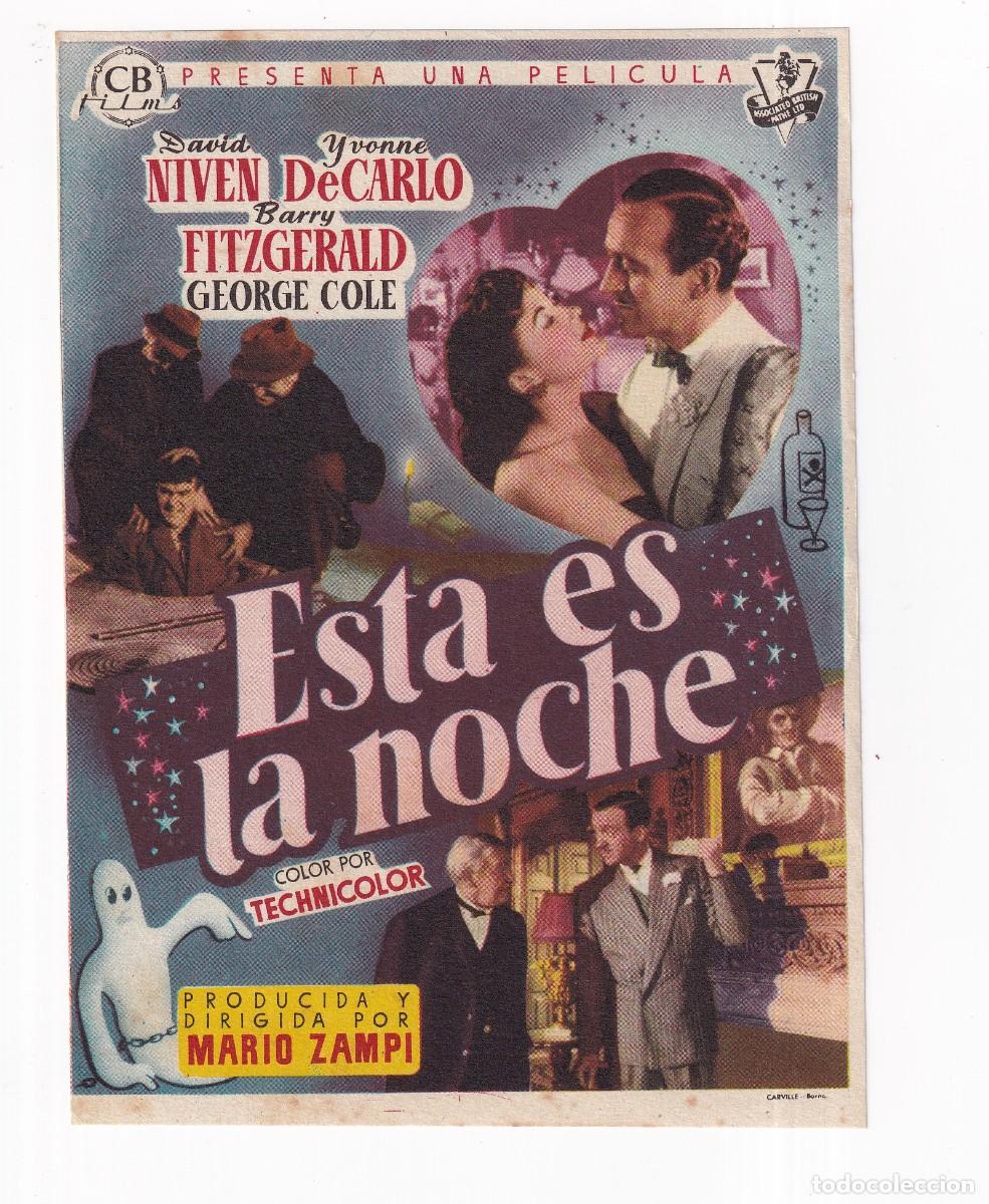 Cine: ESTA ES LA NOCHE .- DAVID NIVEN - Foto 1