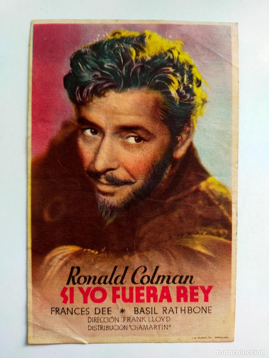 Cinema: PROGRAMA SENCILLO ORIG: SI YO FUERA REY. Francis Dee, Basil Rathbone - Teatro ESPA&Ntilde;A