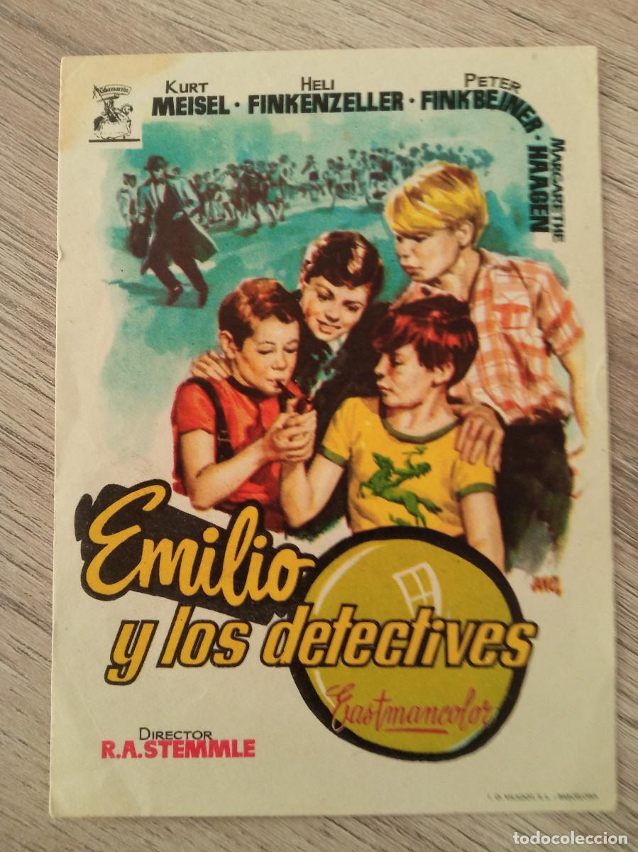 Folhetos de m&atilde;o de filmes antigos de cinema: EMILIO Y LOS DETECTIVES