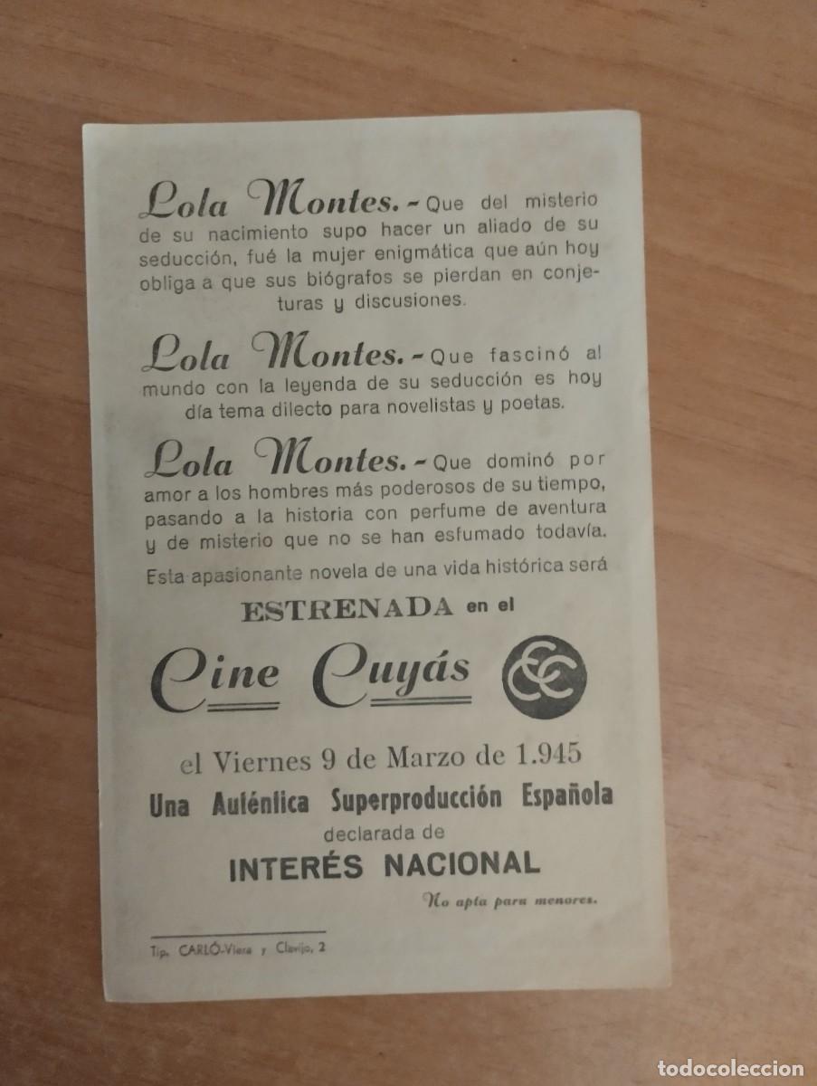 Cine: VERDE.1-- PROGRAMA DE CINE -- LOLA MONTES - Foto 3