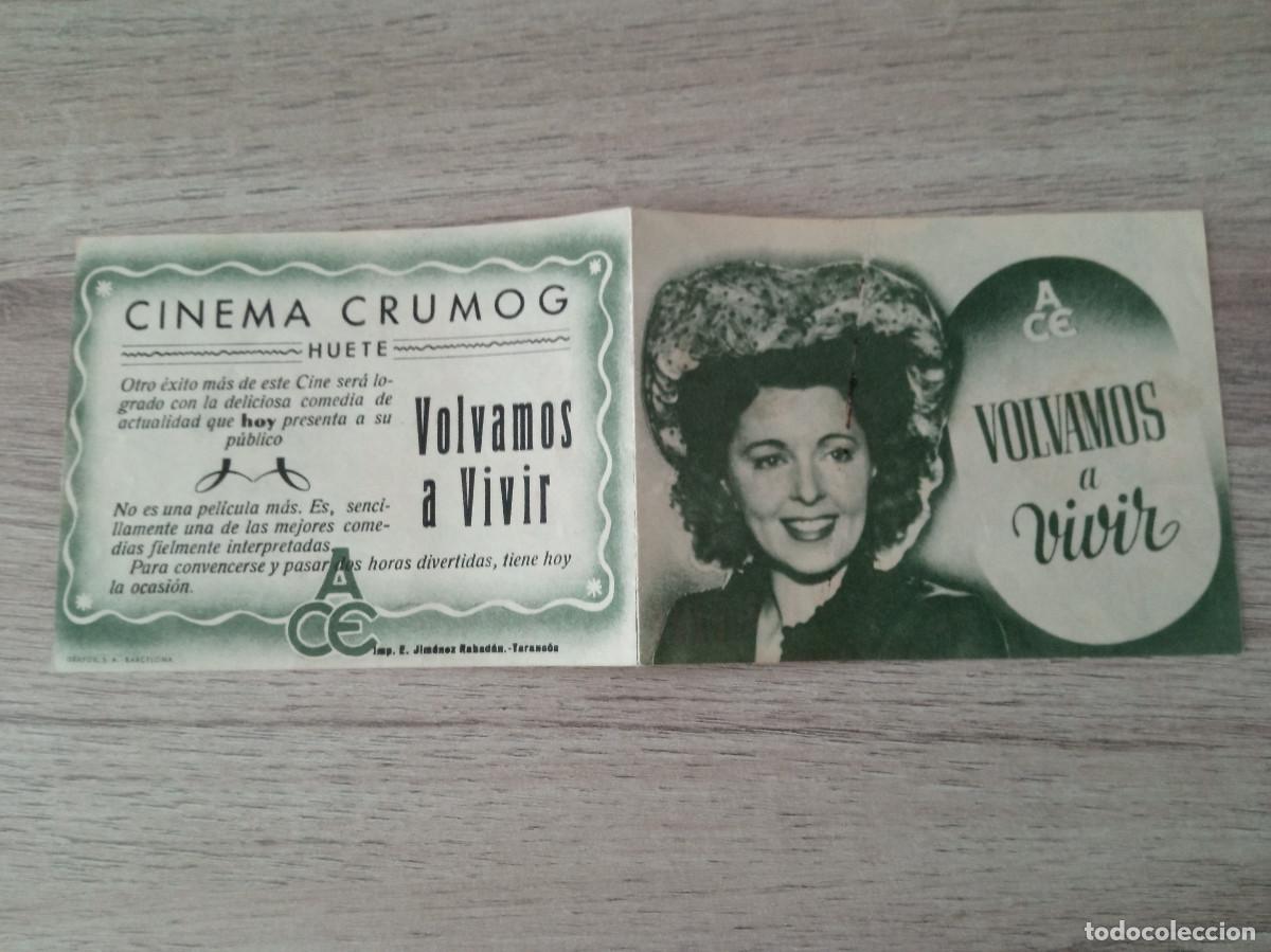 Cine: VOLVAMOS A VIVIR, JENNY JUGO, CINEMA CRUMOG, HUETE, CUENCA
