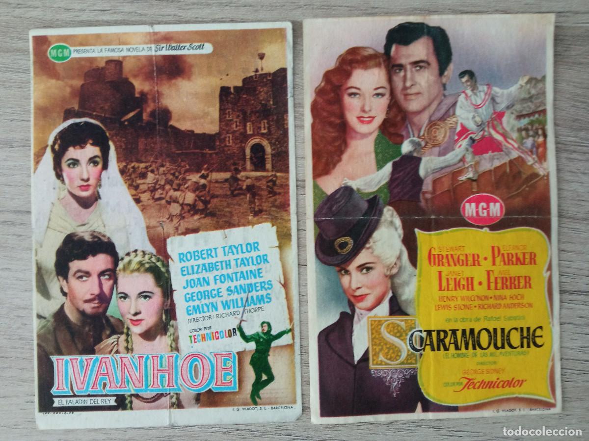 Cinema: CINE HERRAIZ, MOTILLA DEL PALANCAR, CUENCA, FOLLETOS DE CINE SCARAMOUCHE, IVANHOE