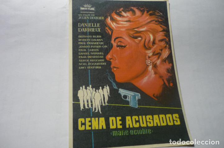 Cine: PROGRAMA CENA DE ACUSADOS.-DANIELLE DARRIEUX.- PUBLICIDAD - Foto 1