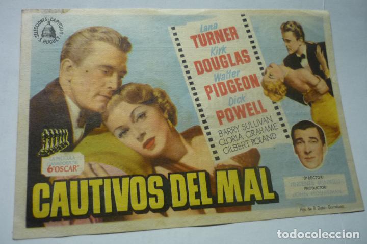 Cine: PROGRAMA CAUTIVOS DEL MAL.-KIRK DOUGLAS - Foto 1