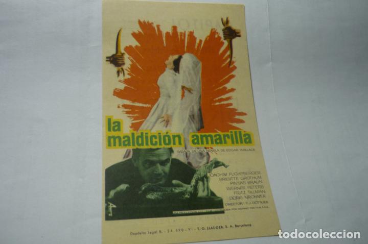 Cine: PROGRAMA LA MALDICION AMARILLA.- PUBLICIDAD - Foto 1