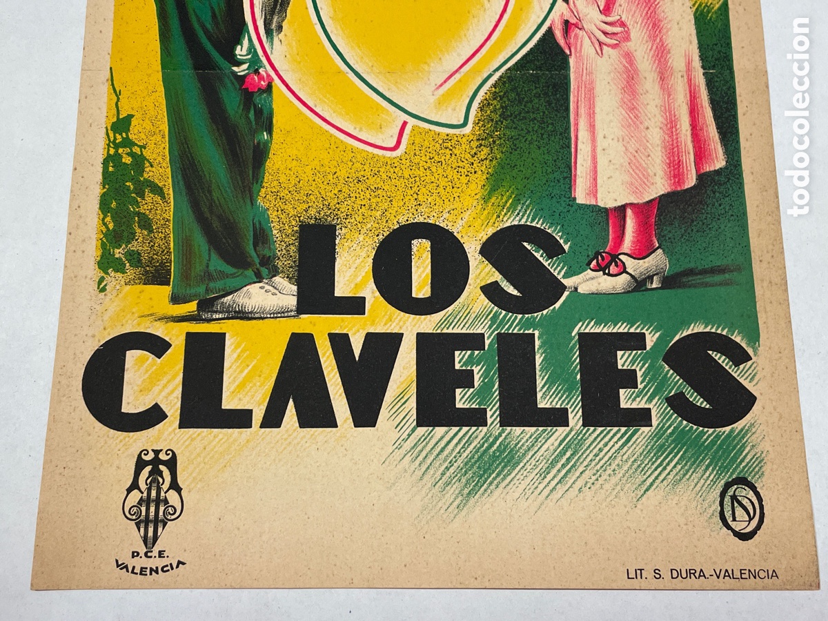 Cine: (M) Programa de Cine - Los Claveles - PCE Valancia - 22x32cm, - Foto 3