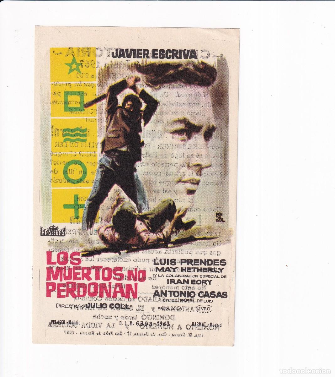 Cine: LOS MUERTOS NO PERDONAN .- JAVIER ESCRIVA - Foto 1