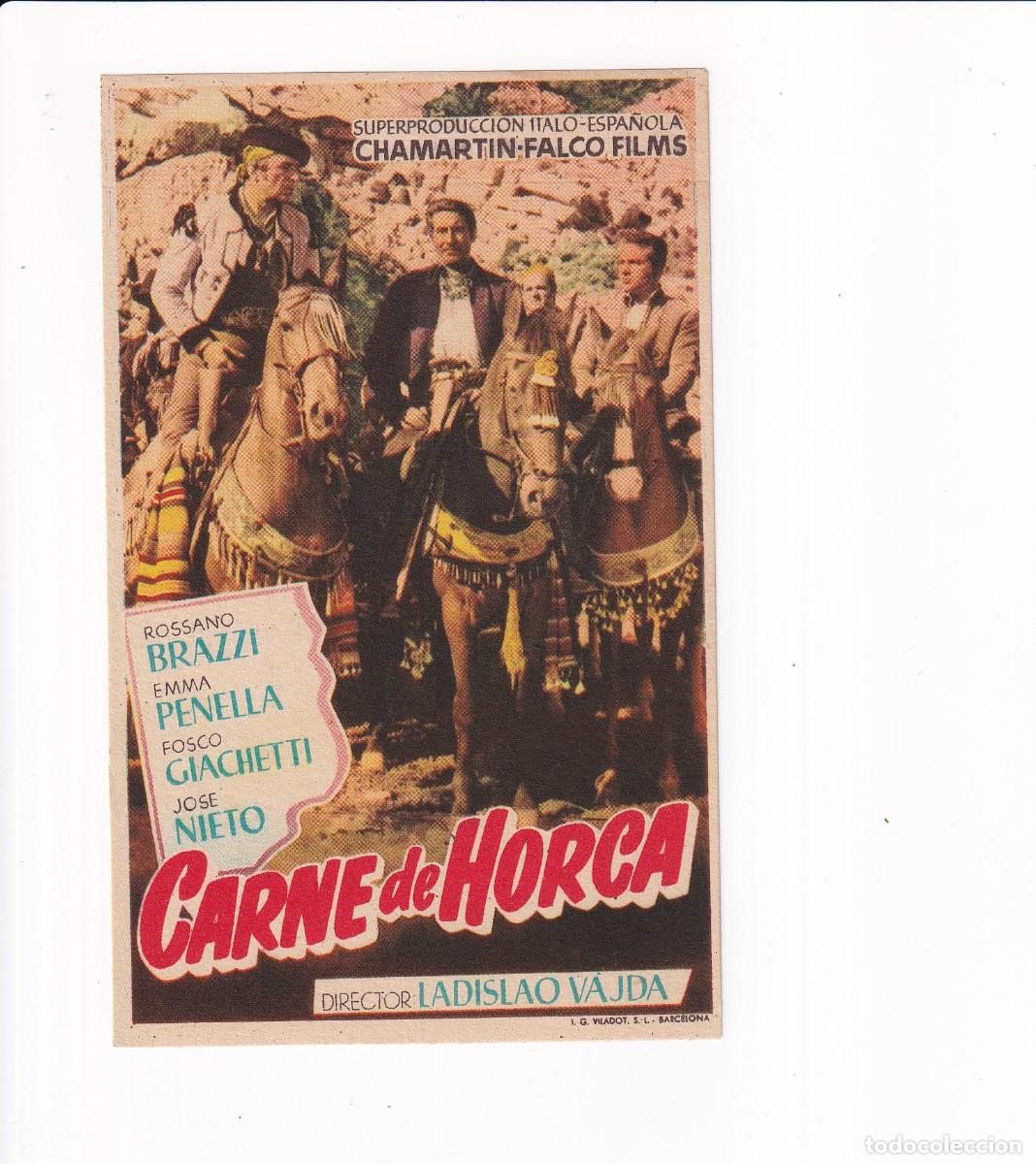 Cine: CARNE DE HORCA .- ROSSANO BRAZZI - Foto 1