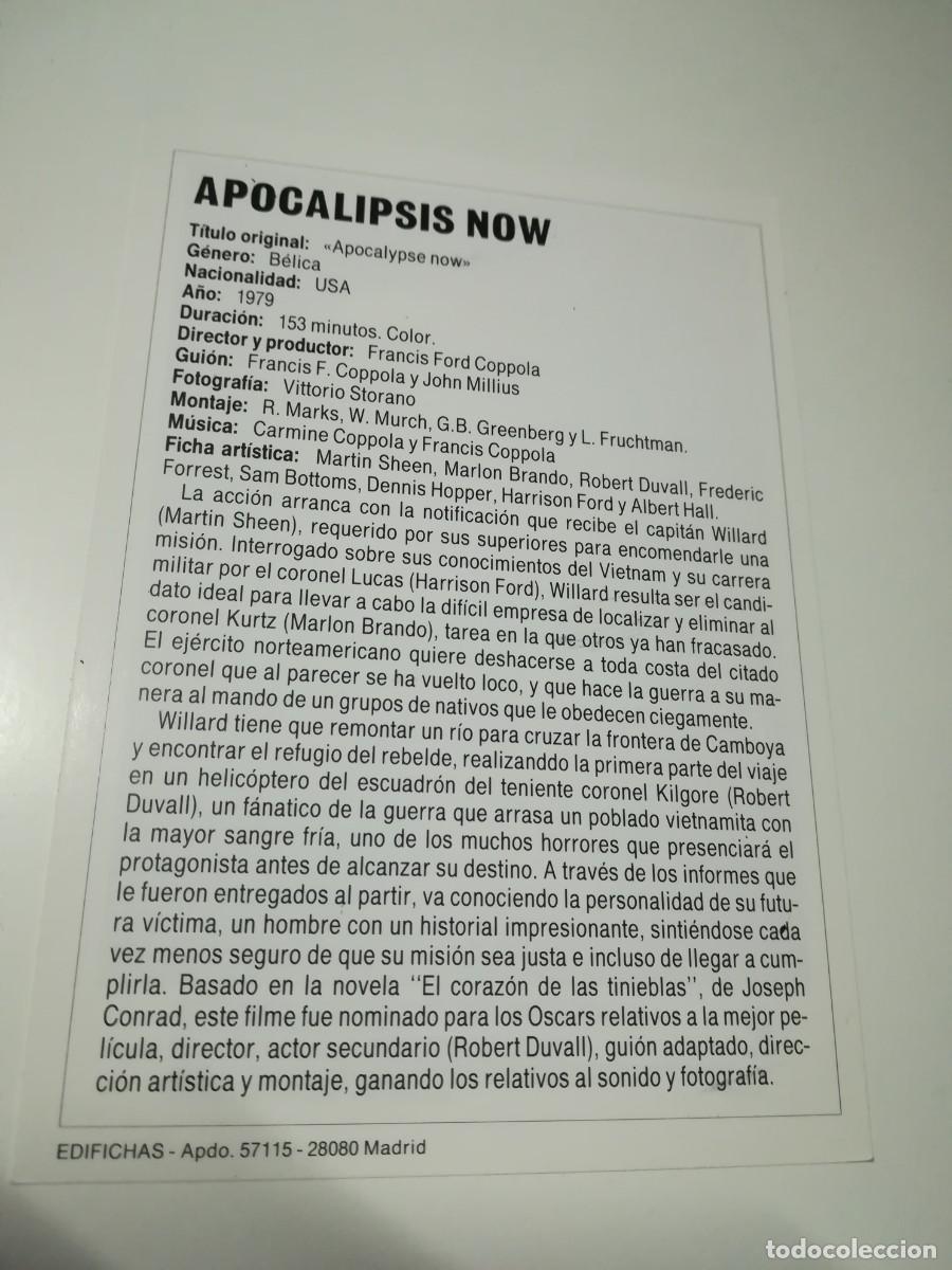Cine: FOLLETO DE MANO - APOCALYPSE NOW - Foto 2