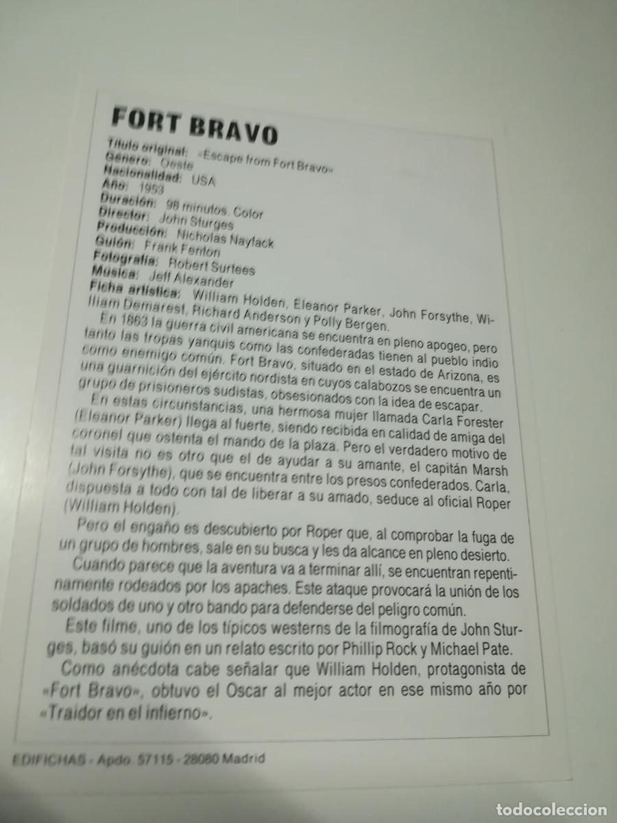 Cine: FOLLETO DE MANO FORT BRAVO - Foto 2