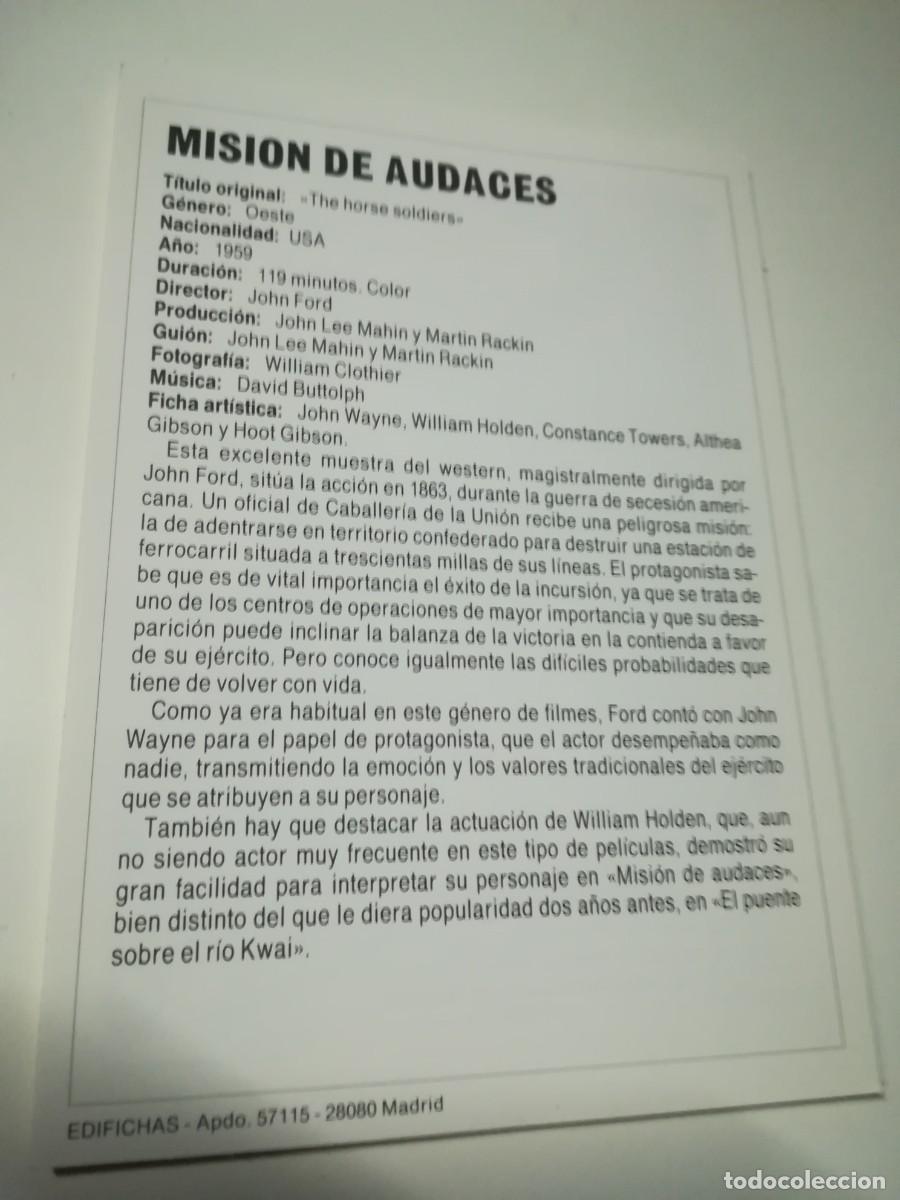 Cine: FOLLETO DE MANO - MISI&Oacute;N DE AUDACES - Foto 2