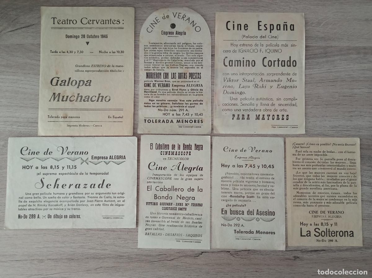 Cine: CUENCA, 7 FOLLETOS DE CINES DE ESTA CIUDAD - Foto 2
