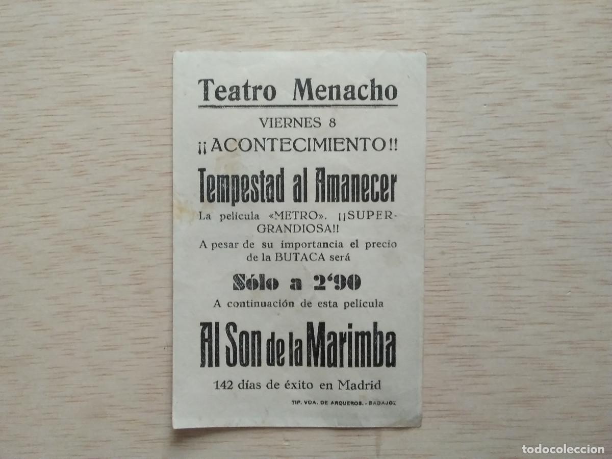 Cine: PROGRAMA DE CINE TEMPESTAD AL AMANECER - Foto 2
