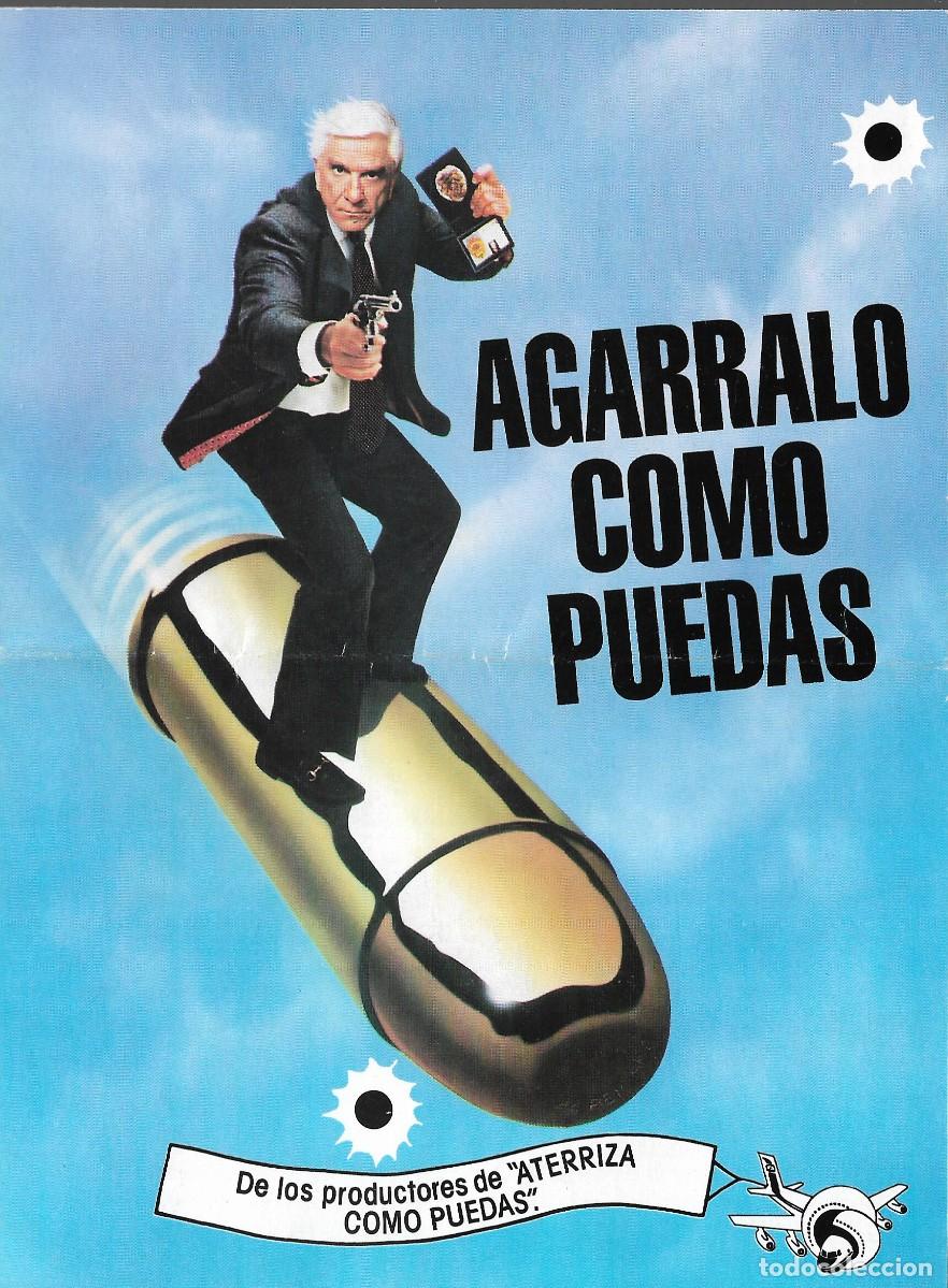 Cine: PG - PROGRAMA DE CINE TR&Iacute;PTICO - AG&Aacute;RRALO COMO PUEDAS - LESLIE NIELSEN - 1988. - Foto 1