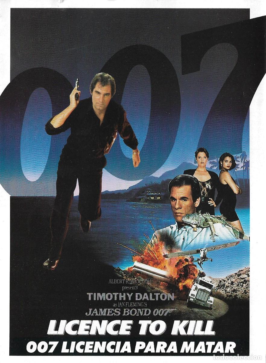 Cine: PG - PROGRAMA DE CINE TR&Iacute;PTICO - 007 LICENCIA PARA MATAR - TIMOTHY DALTON - 1989. - Foto 1