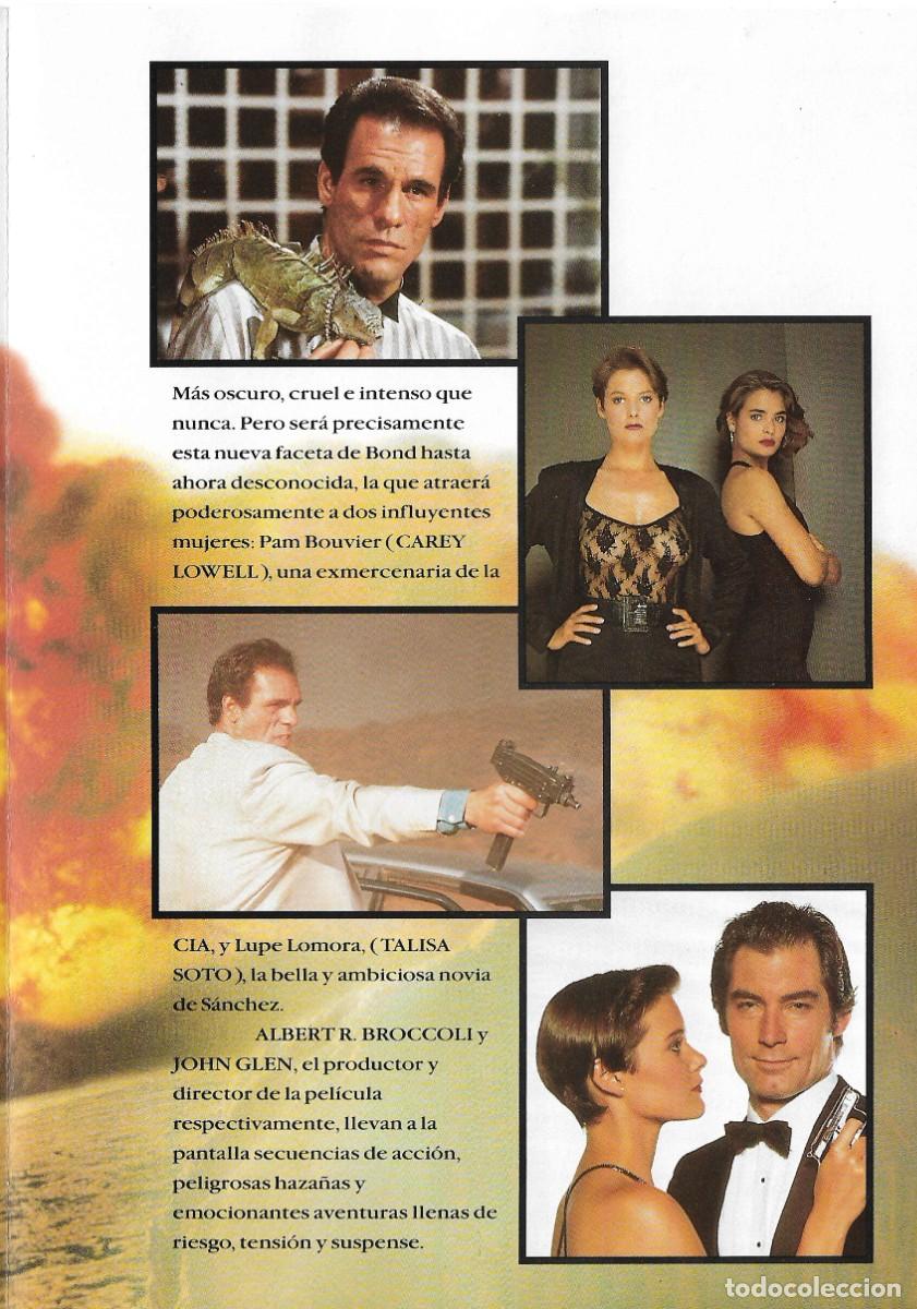 Cine: PG - PROGRAMA DE CINE TR&Iacute;PTICO - 007 LICENCIA PARA MATAR - TIMOTHY DALTON - 1989. - Foto 4