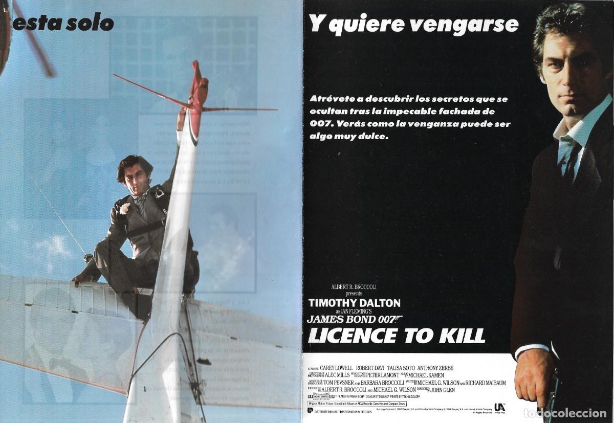 Cine: PG - PROGRAMA DE CINE TR&Iacute;PTICO - 007 LICENCIA PARA MATAR - TIMOTHY DALTON - 1989. - Foto 5