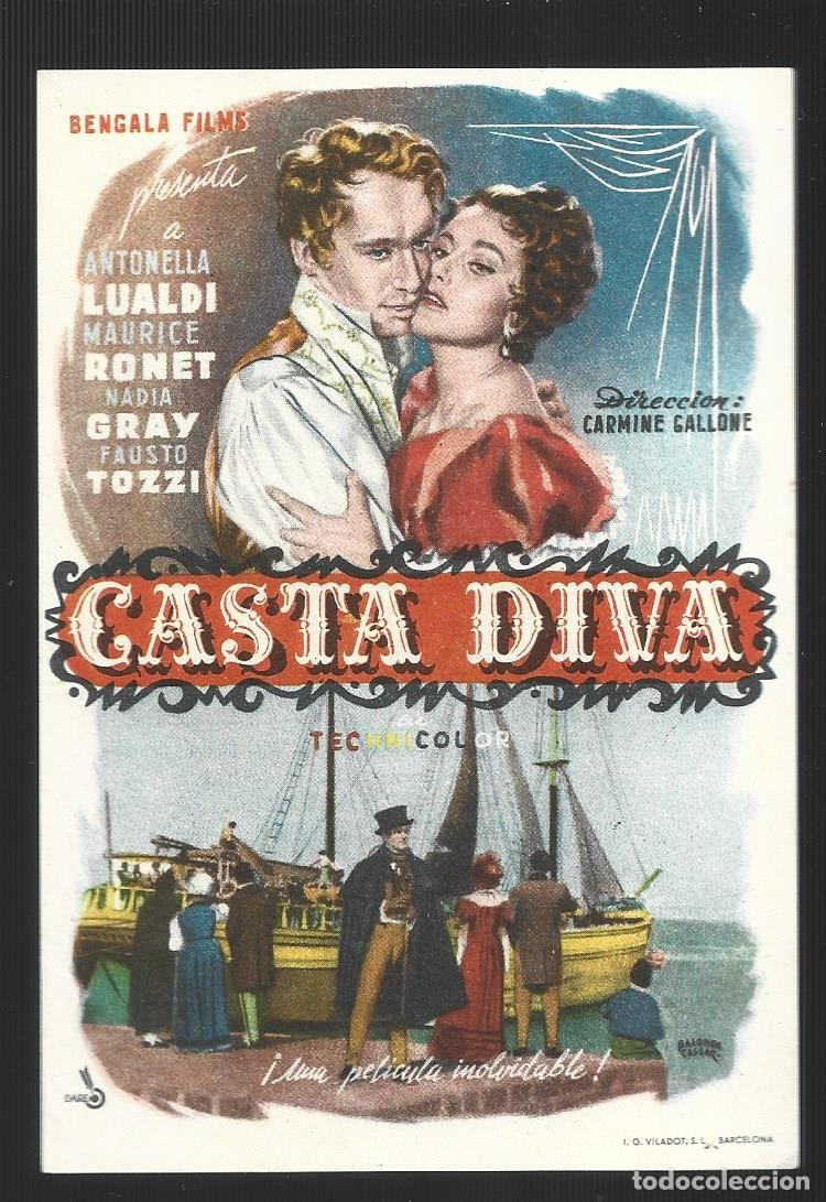 Cine: 1 folleto programa cine a&ntilde;o 1957 costa diva - Foto 1