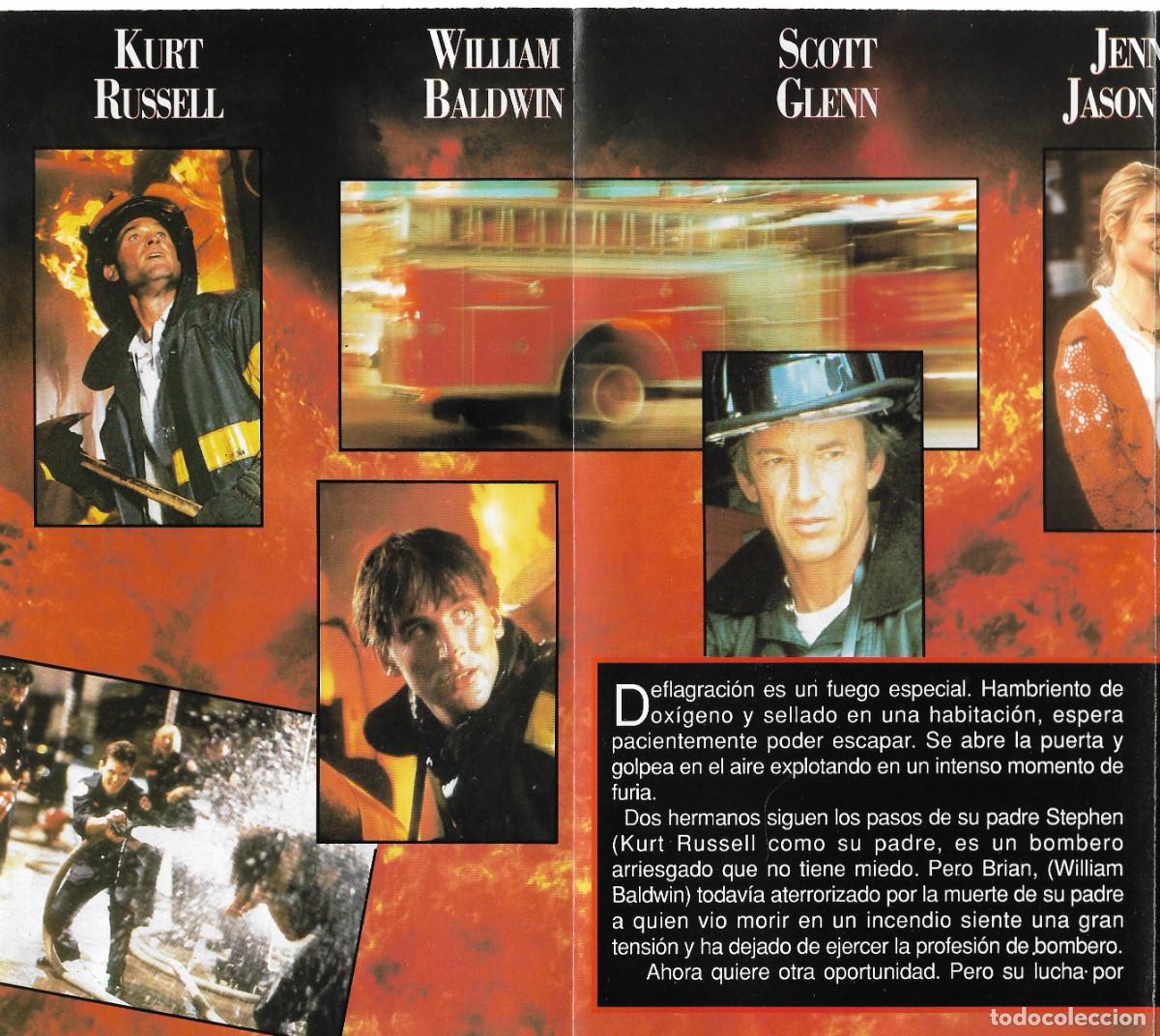 Cine: PG - PROGRAMA DE CINE CUADR&Iacute;PTICO - LLAMARADAS - KURT RUSSELL - 1991. - Foto 2