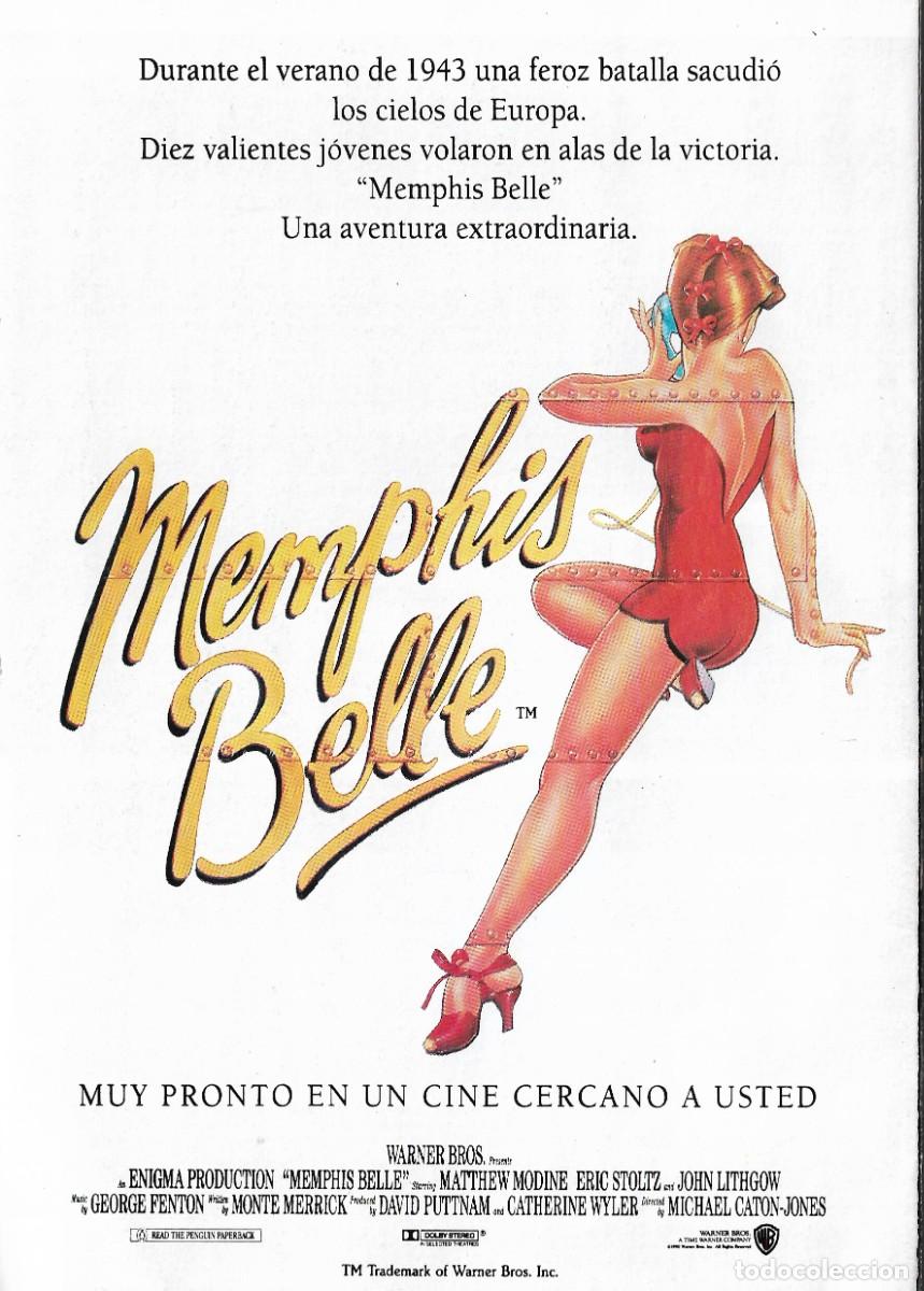 Cine: PG - PROGRAMA DE CINE CUADR&Iacute;PTICO - MEMPHIS BELLE - MATTHEW MODINE -1990. - Foto 1