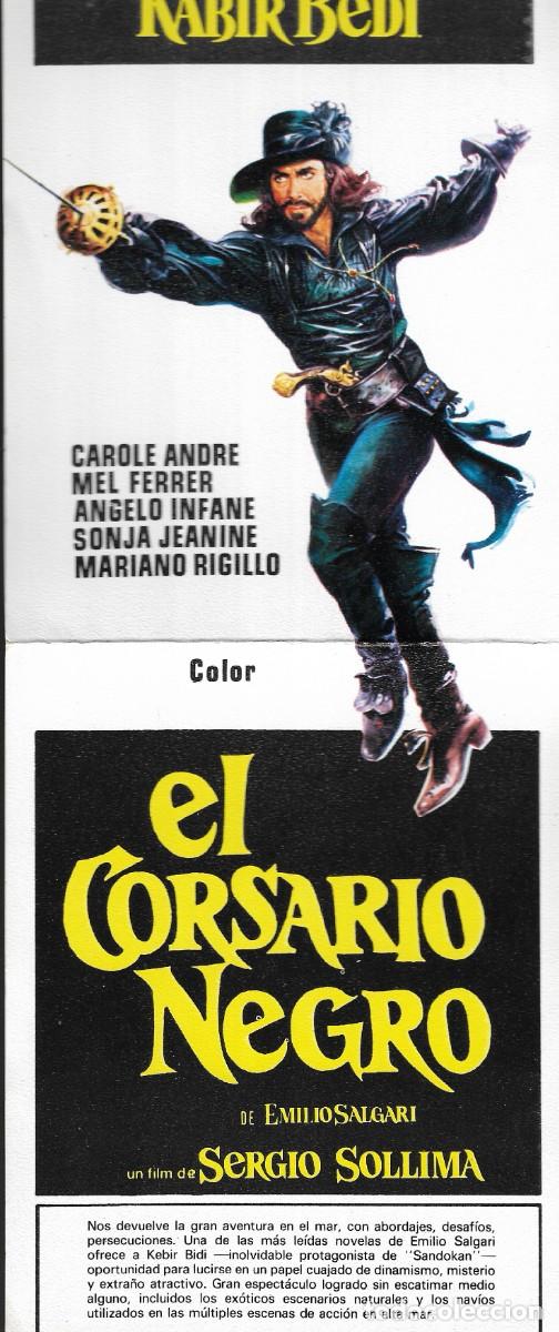 Cine: PG - PROGRAMA DE CINE - EL CORSARIO NEGRO - KABIR BEDI - 1975 - Foto 1