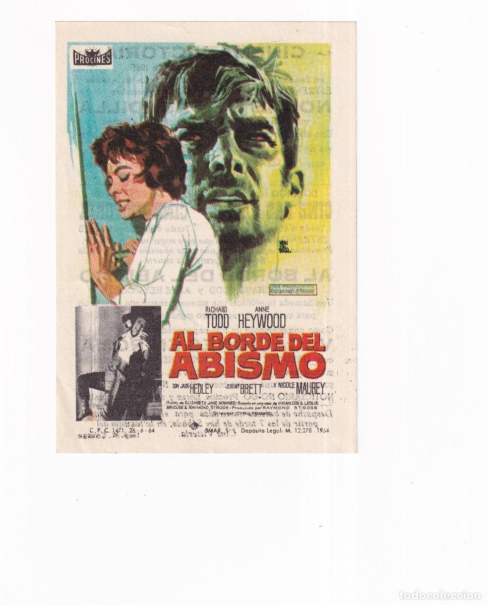 Cine: AL BORDE DEL ABISMO .- RICHARD TODD