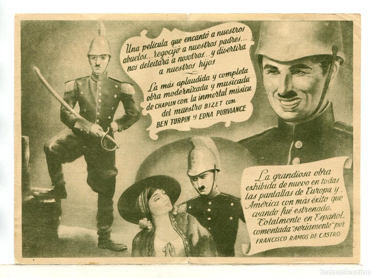 Cine: CARMEN, con Charlie Chaplin. - Foto 2
