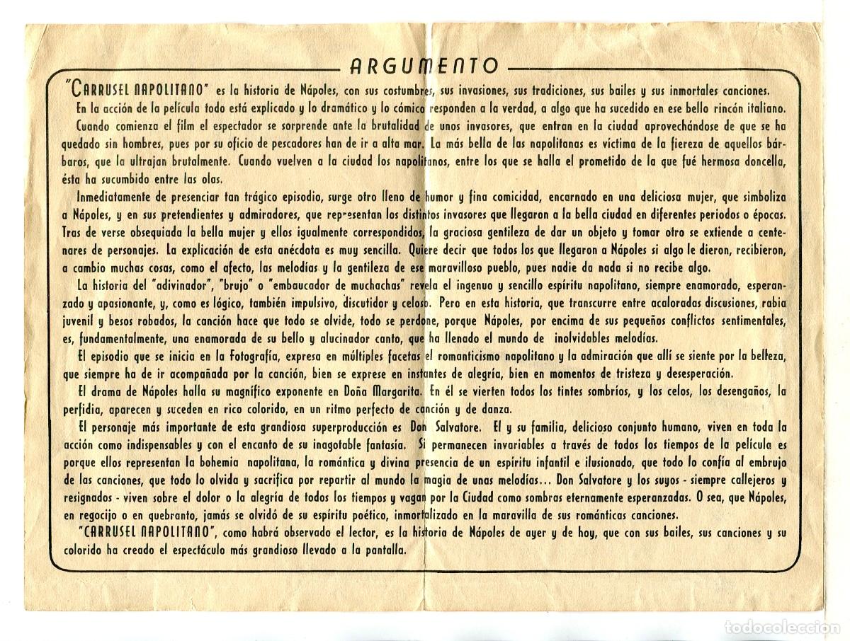 Cine: CARRUSEL NAPOLITANO, con Sofia loren. - Foto 2