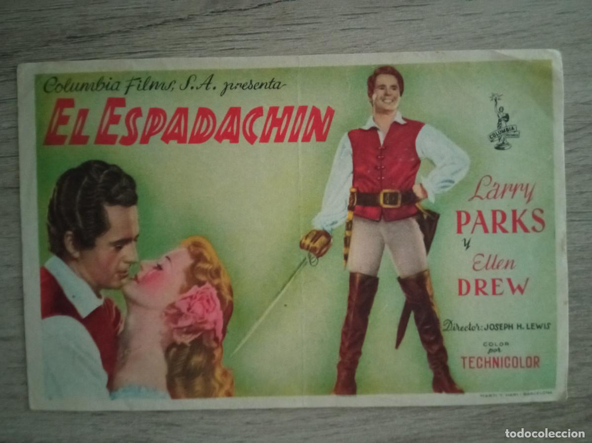 Cine: EL ESPADACHIN, LARRY PARKS, CINE GARRIDO DE MINGLANILLA, CUENCA, 1950