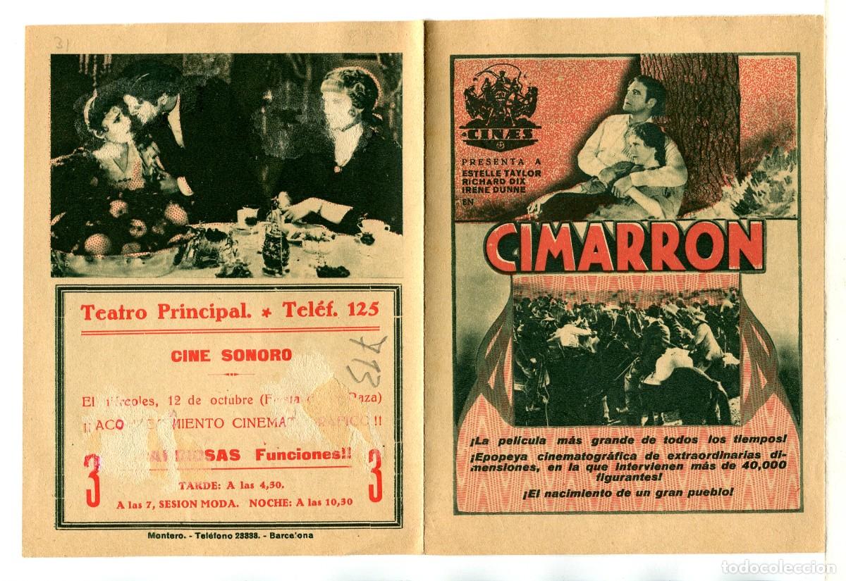 Cine: CIMARR&Oacute;N, con Richard Dix. - Foto 1