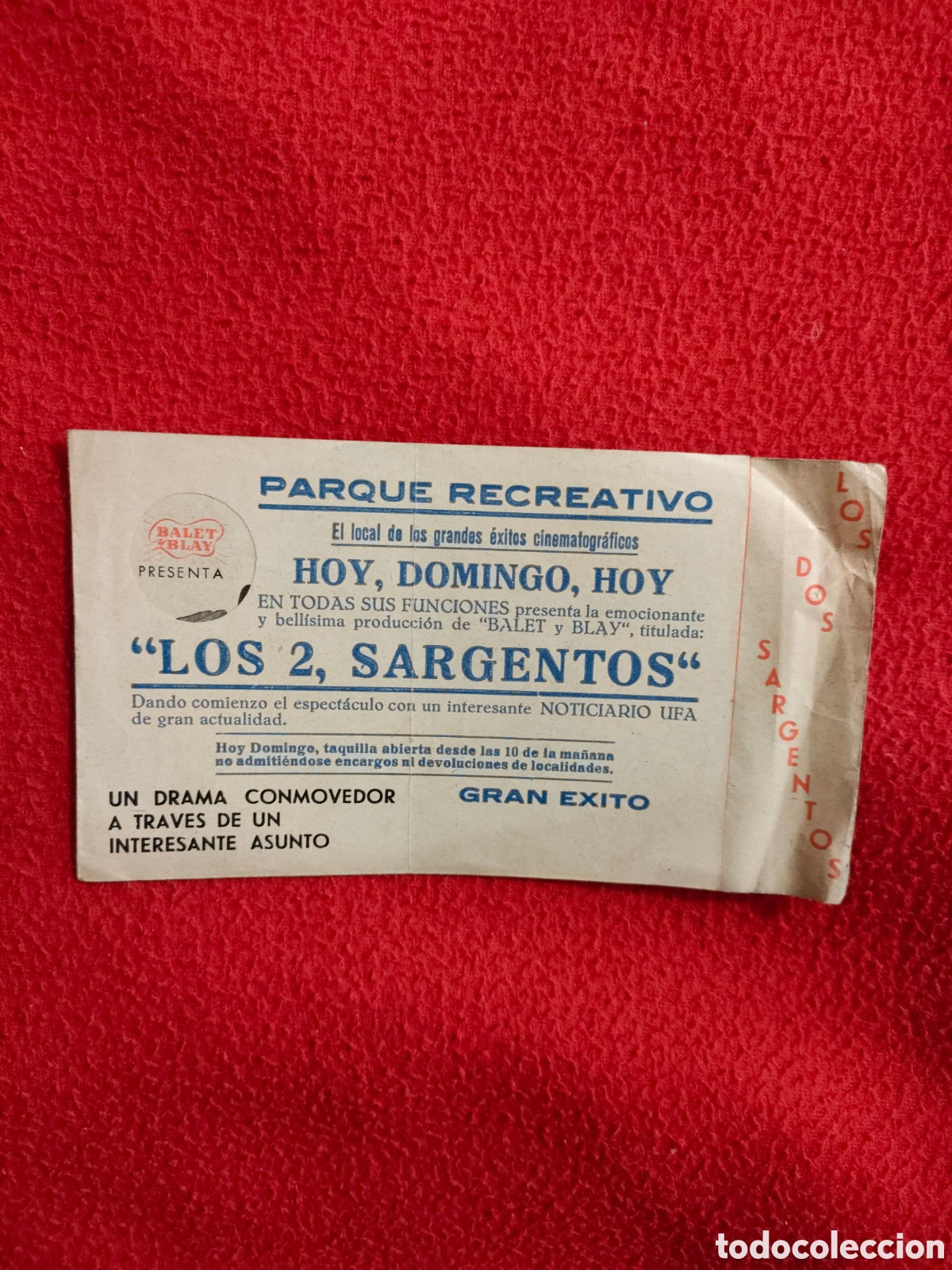 Cine: Los dos sargentos, programa de cine troquelado doble. Balet Blay - Foto 2
