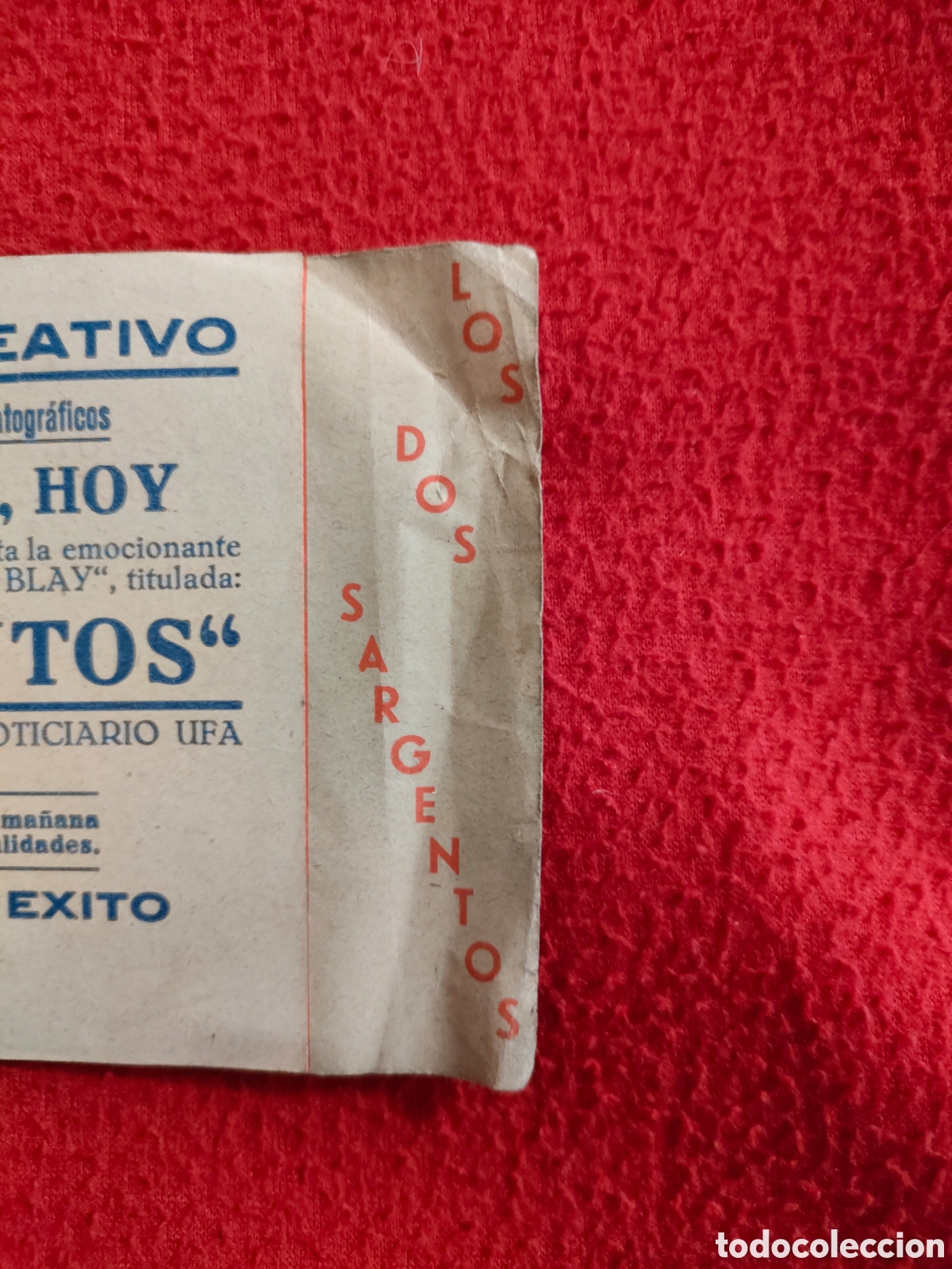 Cine: Los dos sargentos, programa de cine troquelado doble. Balet Blay - Foto 3