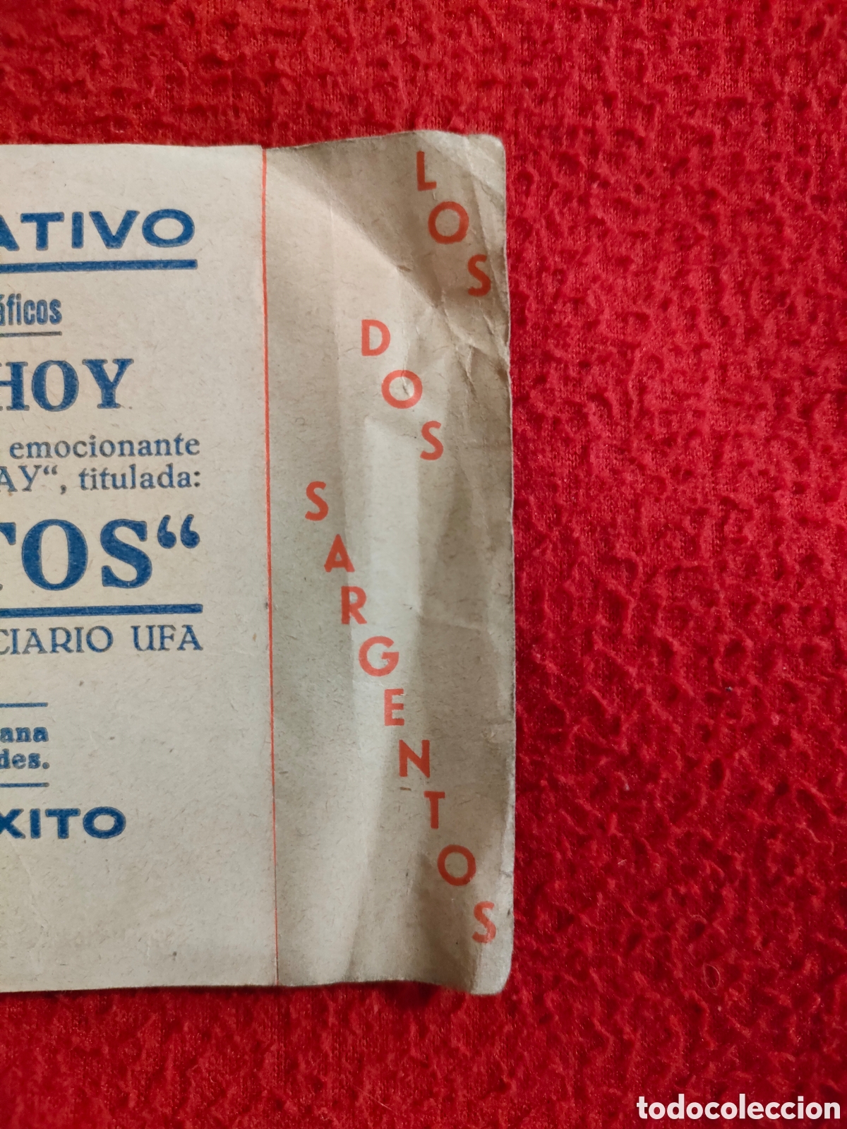 Cine: Los dos sargentos, programa de cine troquelado doble. Balet Blay - Foto 4